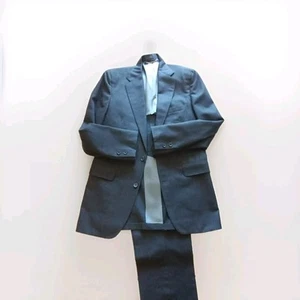 Vintage Brooks Brothers Suit 39L Gray Pinstripes Wool Brooksgate USA 32x33 - Picture 1 of 12
