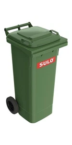 SULO Müllgroßbehälter 80 l HDPE grün fahrbar, nach EN 840 - Bild 1 von 1