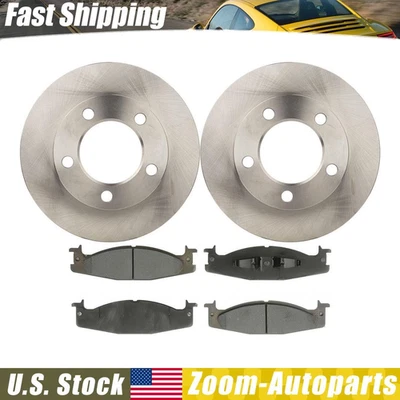 Rotores de freno delanteros y pastillas de freno para Ford Bronco 1994 1995 1996 Foto 1 de 4