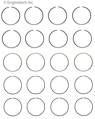 Juego de anillos de pistón para Chrysler Dodge Mitsubishi Plymouth seleccionados modelos C91114-STD Foto 1 de 4