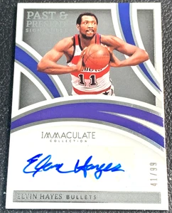 2021-22 Immaculate Collection Elvin Hayes Past & Present Auto 41/99 Bullets - Picture 1 of 2