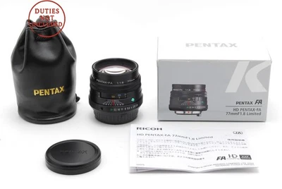 [Unused] Pentax FA HD 77mm f1.8 Limited Black Telephoto Lens K Mount JAPAN A-506 - Image 1 of 4
