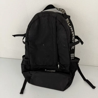 Mochila Supreme Cordura SS18 Ripstop Nylon Negra - 100% Auténtica Foto 1 de 4