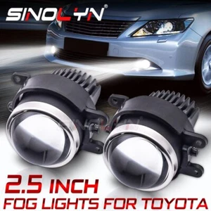 BI LED Fog Light Projector Lens Kit For Toyota Corolla/Yaris/Auris/Camry/Avensis - Picture 1 of 10
