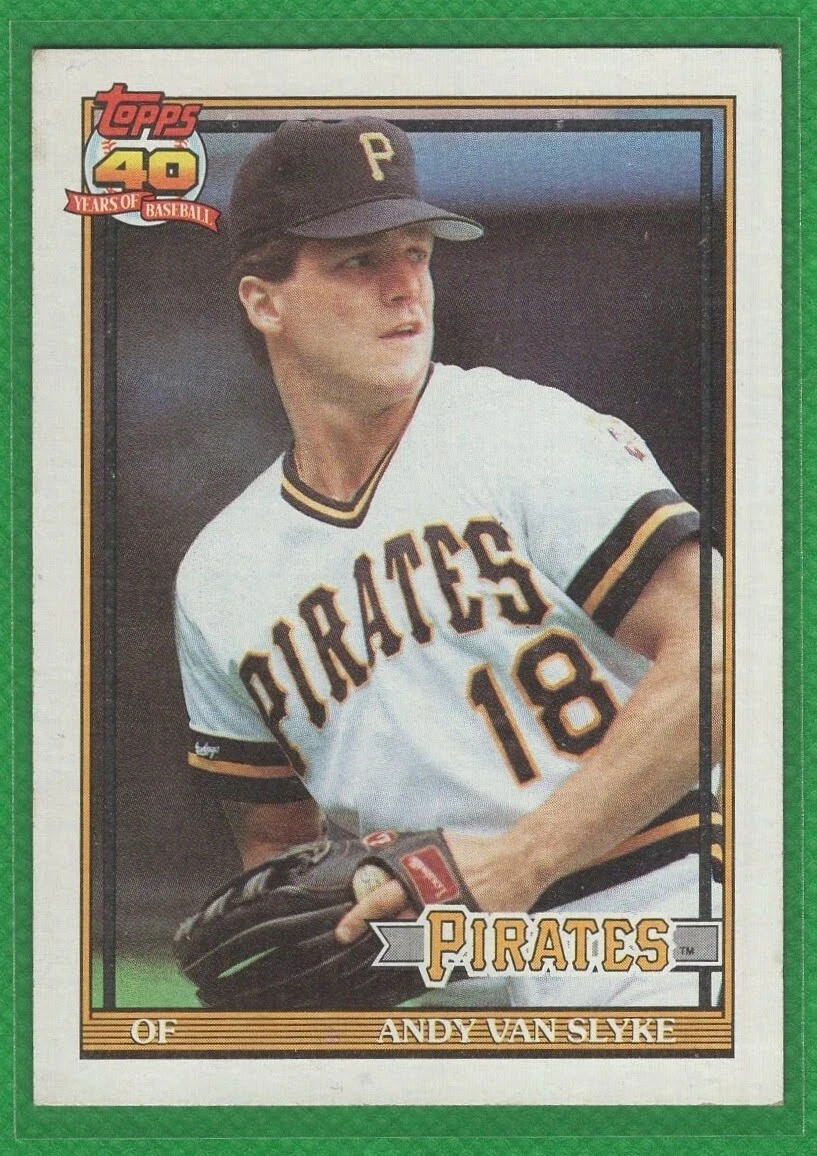 Andy Van Slyke - 1991 Topps #425 - Pittsburgh Pirates Baseball Card