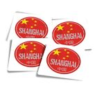 4x Vinyl Stickers Shanghai China Chinese Travel World #58982
