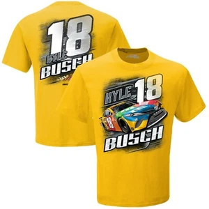Kyle Busch # 18 2020 M&M's Yellow Camber T-shirt, Small - Picture 1 of 3