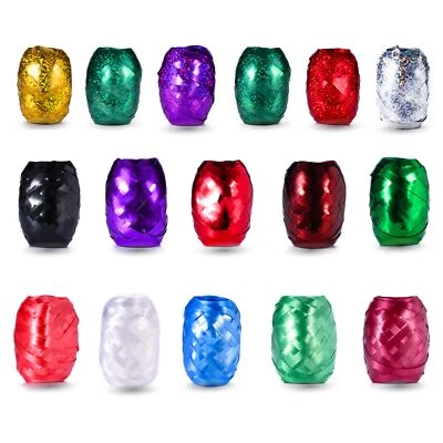 18x Geschenkband Ringelband Set verschiedene Farben - je Rolle 20m Kräuselband - Bild 1 von 4