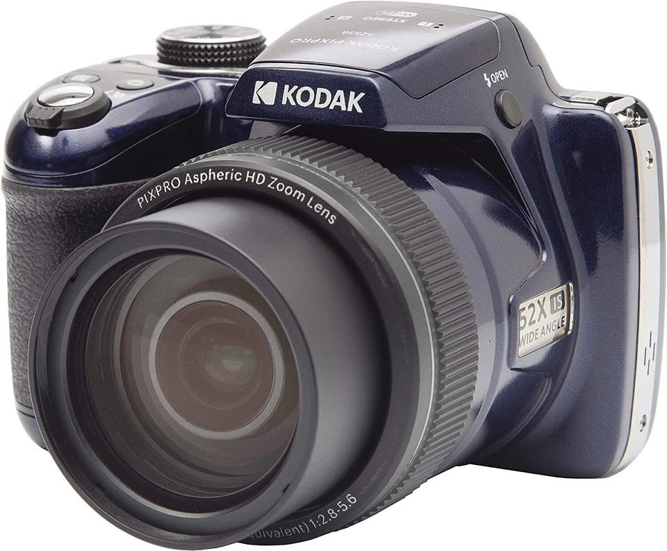 Kodak PIXPRO AZ528 16MP Bridgekamera - Midnight Blue (Kit mit 24-1248mm f/2,8-5,6 Objektiv)