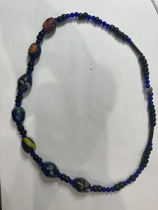 Collana di perle in vetro lunga 25” stile giapponese fatta a mano - Foto 1 di 6