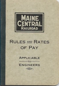 Maine Central Railroad Company Portland Terminal Regeln und Zahlungssätze 1917 - Bild 1 von 3