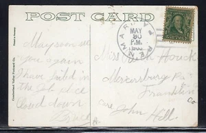 US Pen Mar PA Franklin Co. DPO 1908 Doane Cancel b851 - Picture 1 of 2