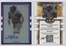 2018 Leaf Metal US Army All-American Bowl Purple /25 Josh Belk #BA-JB1 Auto