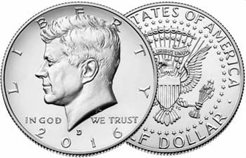 2016-D Kennedy Half Dollar Uncirculated from U.S. Mint Bag Cover