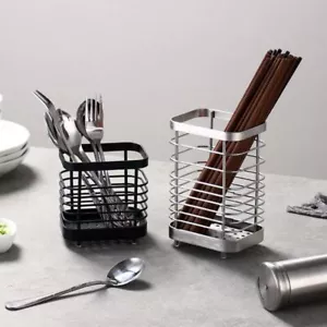 Desktop Spoon Container Utensil Storage Organizer Durable Kitchen Cutlery Holder - Picture 1 of 16