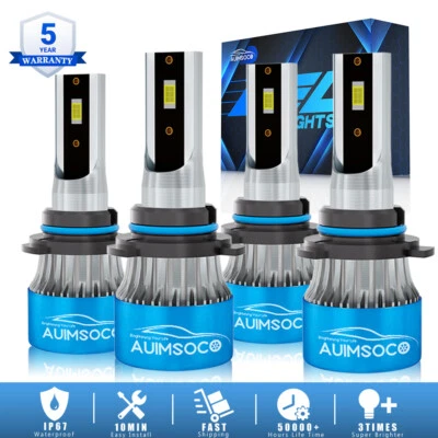 适用于雪佛兰 Express 2500 3500 1996 - 2021 CANbus Ready LED 车头灯 HI-LO BEAM — 第 1/4 张图片