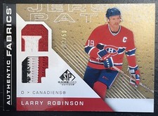 2007-08 SP GAME USED HOCKEY AUTHENTIC FABRICS AF-LR LARRY ROBINSON 07/50