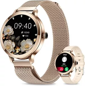 Smart Watch Damen Fitnessuhr Tracker Bluetooth IP68 Sportuhr Schrittzähler DHL - Bild 1 von 13