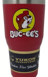Buc-ee's Tumbler in acciaio inox 30 once outfitters Buc-ee's Yukon caldo/freddo ROSSO - Foto 1 di 6
