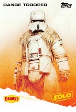2018 STAR WARS : SOLO - A STAR WARS STORY DENNY'S TRADING CARD (RANGE TROOPER)