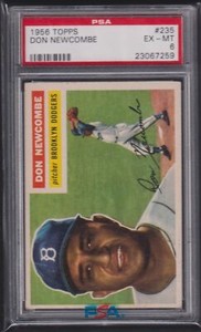 Don Newcombe 1956 Topps 235   PSA 6 EXMT - Brooklyn Dodgers