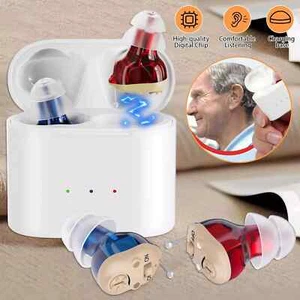 Wiederaufladbare Hörhilfe Hörverstärker Hörgeräte Sound Amplifier Tonverstärker - Bild 1 von 13