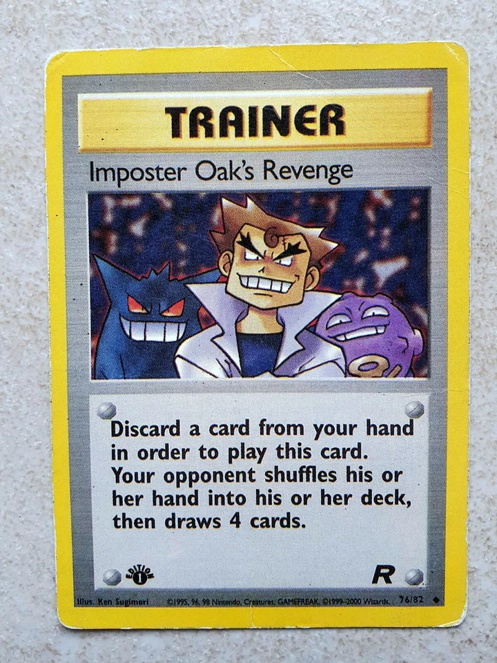 Pokemon Imposter Oak's Revenge-Team Rocket - 1 edizione perfette condizioni - Immagine 1 di 3