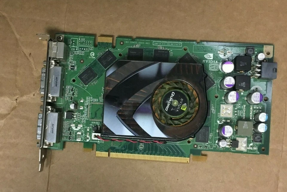 Dell NVIDIA Quadro FX 3450 (T9099) 256MB DDR3 SDRAM PCI Express Graphic Card - Image 1 of 1