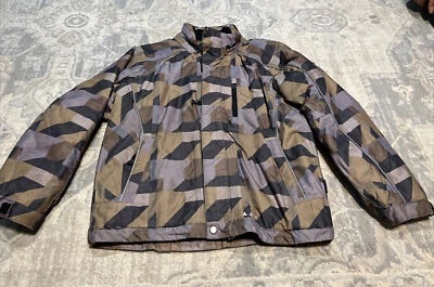 Unisex Youth Large 9-10 Years 140 Icepeak Brown plaid ski/winter coat pockets - Image 1 of 4