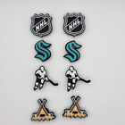 NHL Seattle Kraken Hockey Team For Crocs Shoe Charms - 8 Pieces
