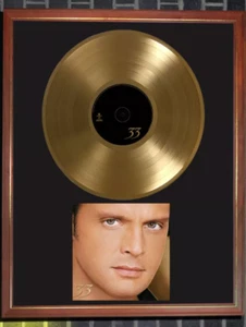 Cuadro Luis Miguel 33 Tapa Lp Y Disco De Oro (replic without glass) - Picture 1 of 1