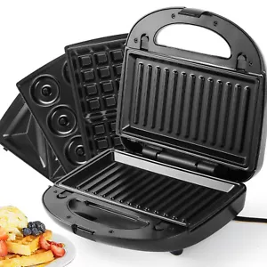 4-IN-1 Kontaktgrill Waffeleisen Sandwichmaker Paninitoaster Elektrogrill 850W - Bild 1 von 15