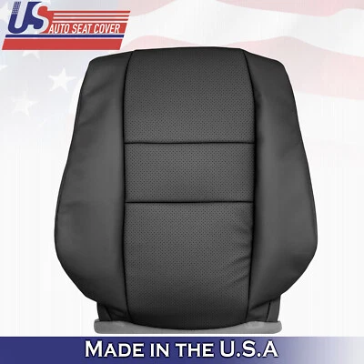 Se adapta a Acura RL 2005 2006 2007 2008 cubierta de asiento de cuero para conductor delantero negra Foto 1 de 4
