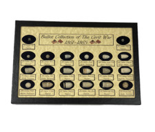 20 Authentic Civil War Relic Bullet and Percussion Cap in Display Case with COA 