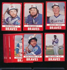 1980 TCMA Richmond Braves Team Set (21) Glenn Hubbard Rafael Ramirez Mahler