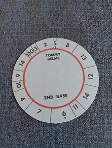 Tommy Helms Rare Vintage Cadaco All Star Baseball Game Disc Card Reds Astros - Picture 1 of 2