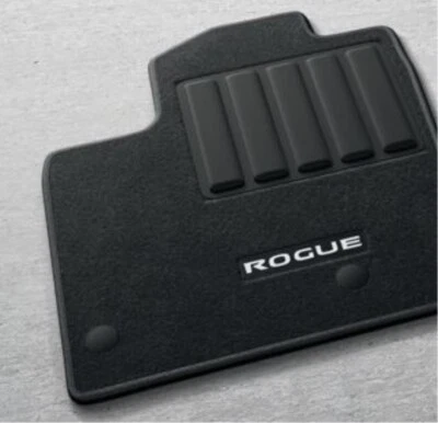 Genuine OEM BLACK Floor Mats Fit 2021-2023 Nissan Rogue T99E2-6RR0A 4 PIECE New - Image 1 of 4