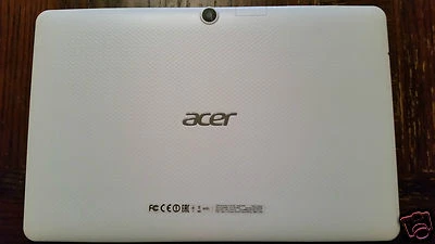 ЗАДНЯЯ КРЫШКА КОРПУСА БЕЛАЯ ДЛЯ 10,1 ДЮЙМА ACER ICONIA ONE B3-A20 ПОДЛИННАЯ  - Изображение 1 из 2