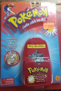 Pokémon Collector Marble Pouches Series 1 #112 RHYDON- First Edition Marbles - Picture 1 of 7
