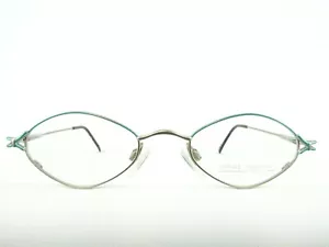 Gafas de mujer montura de gafas de metal montura de mujer lentes pequeñas plata verde talla S - Imagen 1 de 7