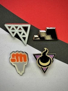 Circhester & Stow On Side Gym x4 Lot Metal Enamel Pin NEW Pokémon Champions Path - Picture 1 of 2