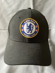 Chelsea Football Club New Era 39Thirty Fitted Baseball Hat DK Black S/M EPL - Picture 1 of 6