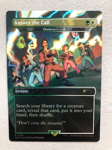 Mtg Carte Magic Secret Lair Ghostbusters Answer the Call Eladamri's Call FOIL NM - Foto 1 di 2