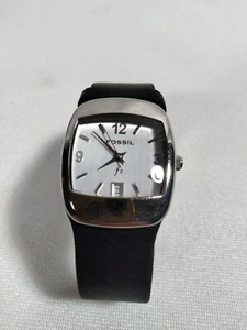 Vintage Fossil F2 ES9580 w/ Date And Leather Band Ladies Wrist Watch UNTESTED  - Picture 1 of 7