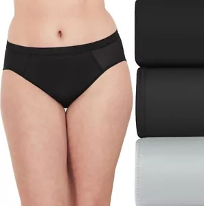 2XL/9-Bali One Smooth U Ultra-Light 3- Pack Hi-cut DFMEH3 Panties New in Package - Picture 1 of 3