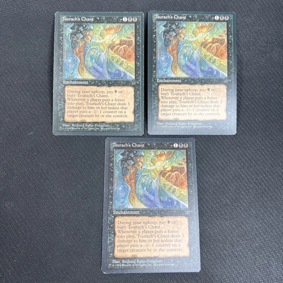 Tourach's Chant  Fallen Empires MTG Magic the Gathering Black 3 - Image 1 of 4