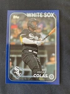 2024 Topps Royal Blue Oscar Colas #105 Chicago White Sox Blue Border Parallel - Picture 1 of 1