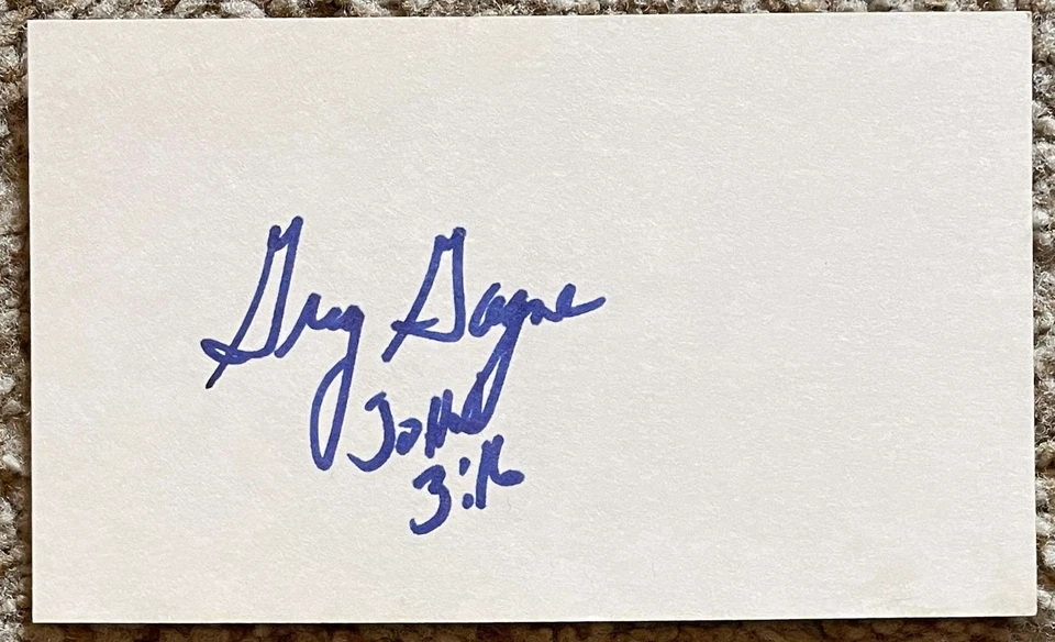 Cartão assinado por Greg Gagne - Estreia de Twins Dodgers 1983 - - Imagem 1 de 1