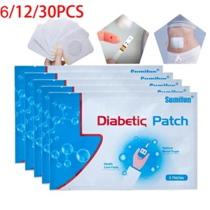 6Pcs/bag Diabetic Patch Stabilizes Blood Sugar Balance Glucose Plaster Health - Picture 1 of 12
