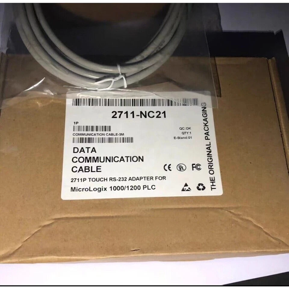 2711-NC21 AB PanelView 5 M To MicroLogix Cable  2711NC21 New US Free Tax - Image 1 of 1